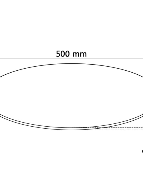 Загрузите изображение в средство просмотра галереи, Blat de masă din sticlă securizată rotund 500 mm
