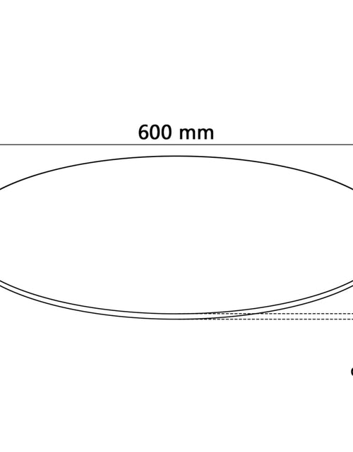 Загрузите изображение в средство просмотра галереи, Blat de masă rotund, din sticlă securizată, 600 mm
