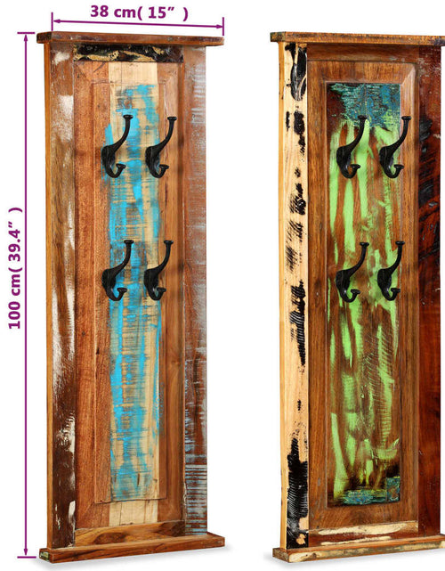 Загрузите изображение в средство просмотра галереи, Cuier, 2 buc., 38x100 cm, lemn masiv reciclat
