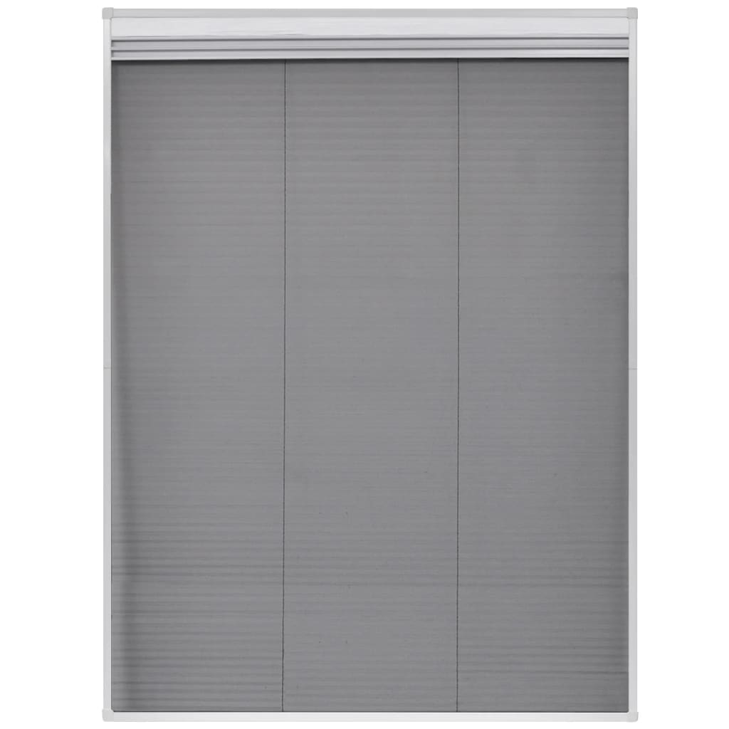 Paravan insecte plisat de fereastră aluminiu 60x80cm cu umbrar