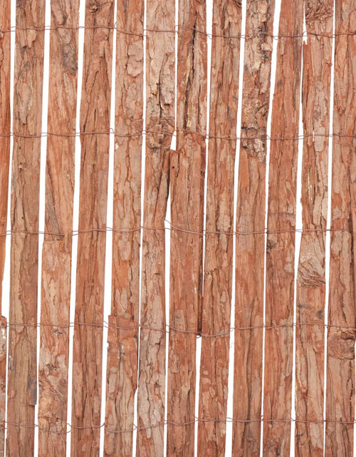 Încărcați imaginea în vizualizatorul Galerie, Gard din scoarță de copac, 1000 x 50 cm
