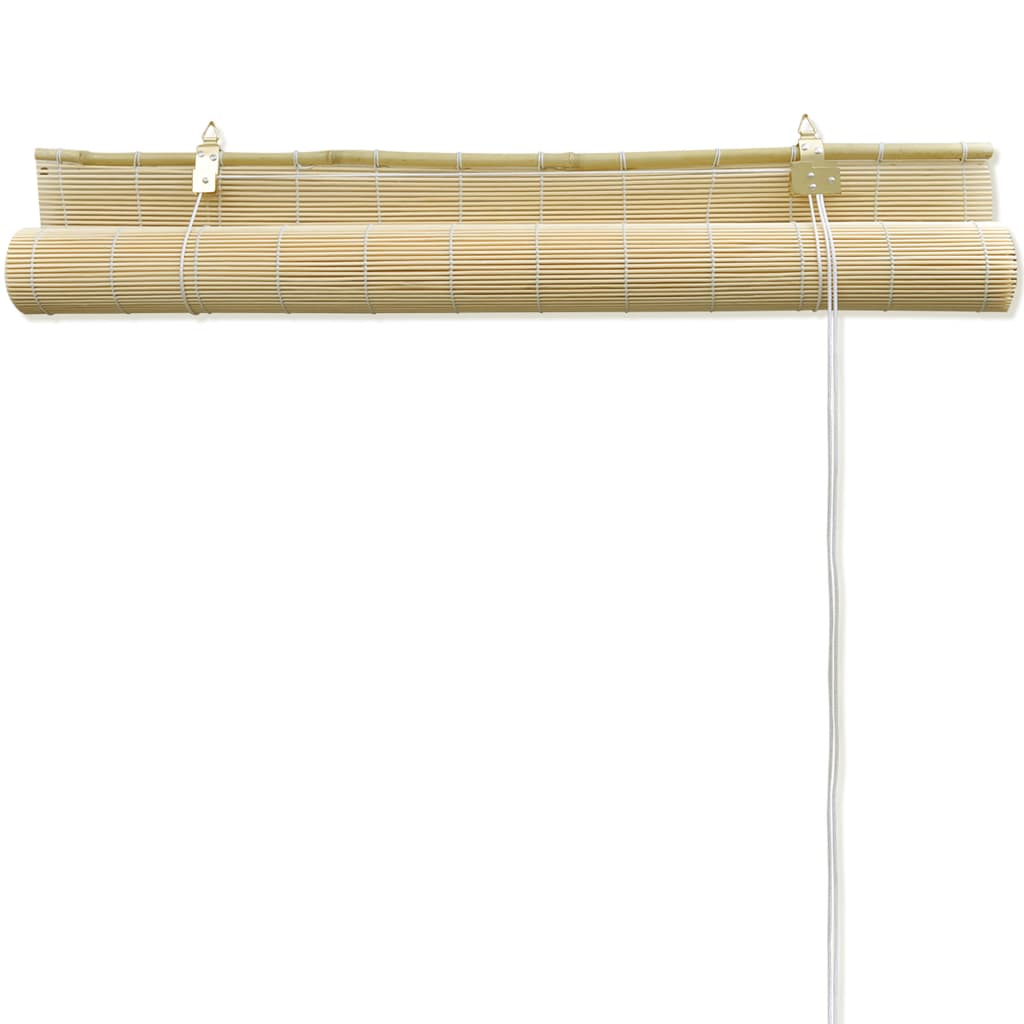 Jaluzea tip rulou, natural, 100x220 cm, bambus