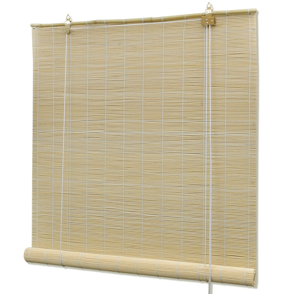 Jaluzea tip rulou, natural, 140x220 cm, bambus