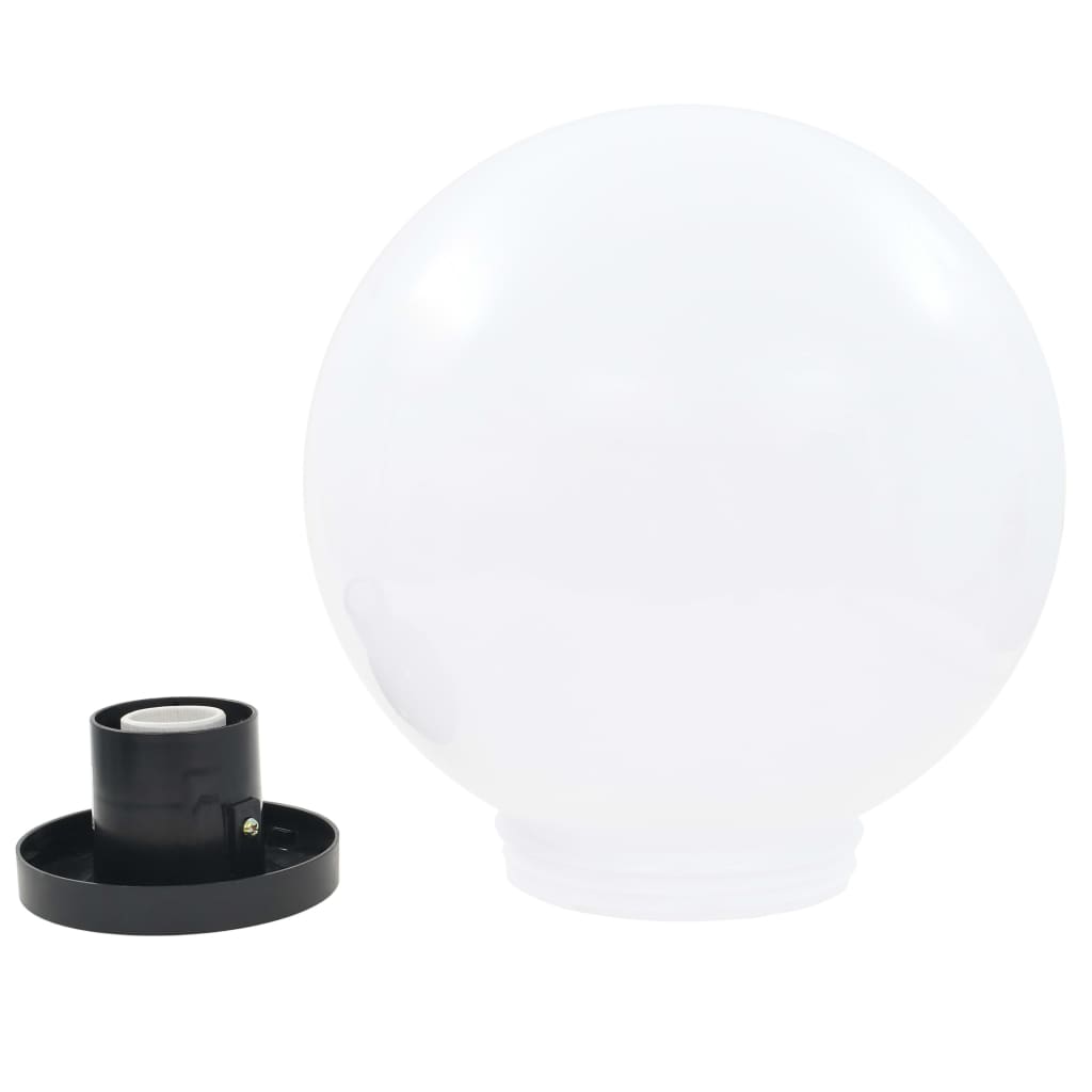 Lămpi bol cu LED, 2 buc, sferice, 30 cm, PMMA