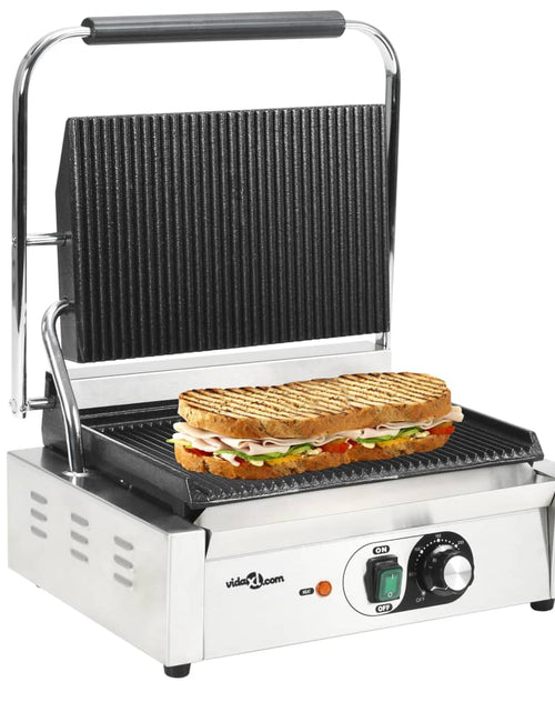 Загрузите изображение в средство просмотра галереи, Grill Panini cu striații, 43x30,5x20 cm, 2200 W
