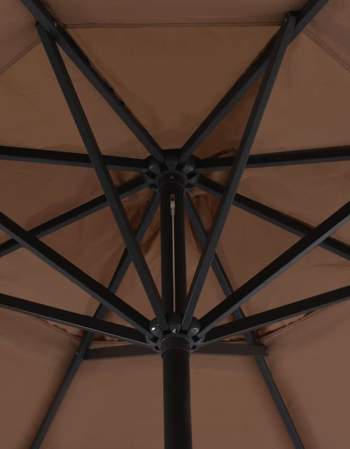 Încărcați imaginea în vizualizatorul Galerie, Umbrelă soare exterior cu stâlp aluminiu gri taupe 500 cm
