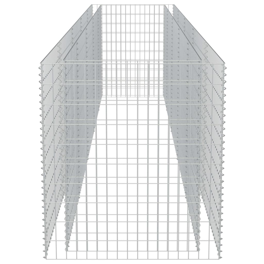 Strat înălțat gabion, 450 x 90 x 100 cm, oțel galvanizat