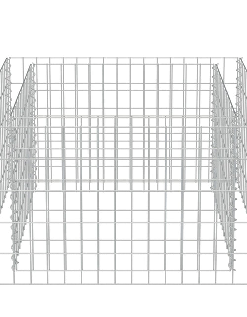 Загрузите изображение в средство просмотра галереи, Strat înălțat gabion, 90 x 90 x 50 cm, oțel galvanizat
