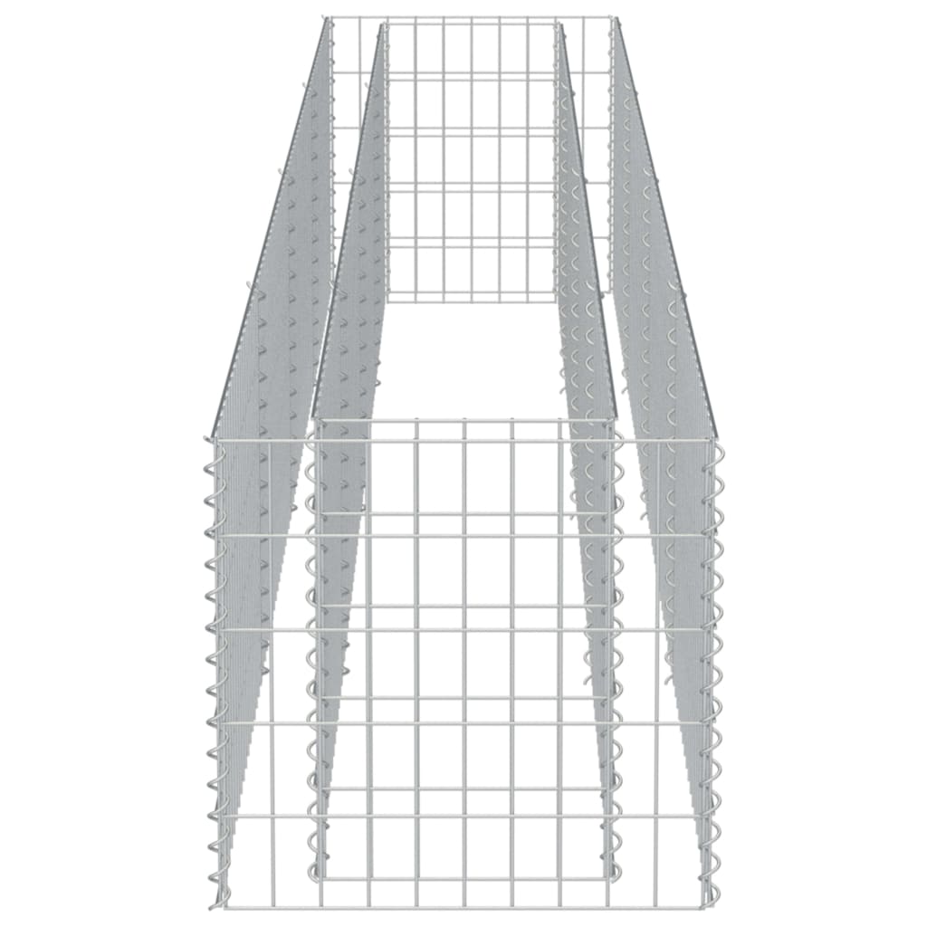 Strat înălțat gabion, 360 x 50 x 50 cm, oțel galvanizat