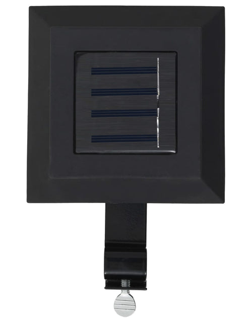 Загрузите изображение в средство просмотра галереи, Lămpi solare de exterior cu LED, 6 buc, negru, 12 cm, pătrat
