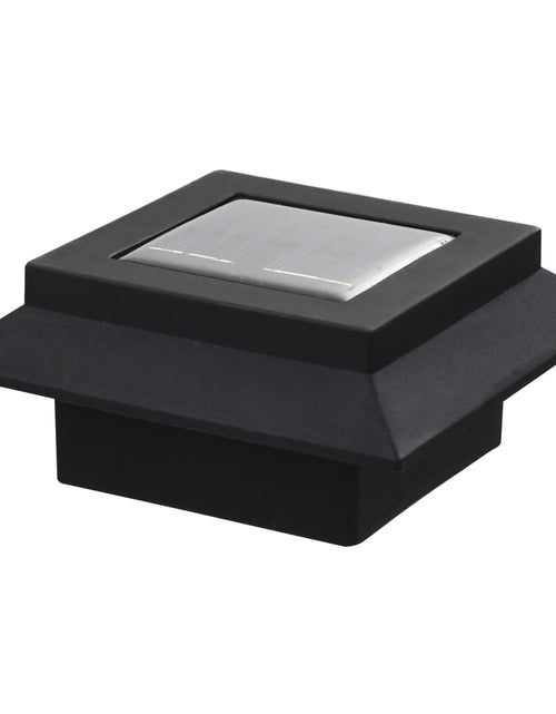 Загрузите изображение в средство просмотра галереи, Lămpi solare de exterior cu LED, 6 buc, negru, 12 cm, pătrat
