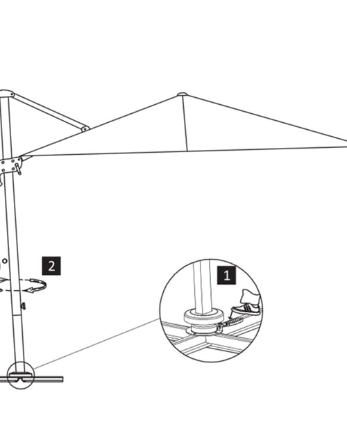 Încărcați imaginea în vizualizatorul Galerie, Umbrelă în consolă cu stâlp din aluminiu, nisipiu, 300x300 cm
