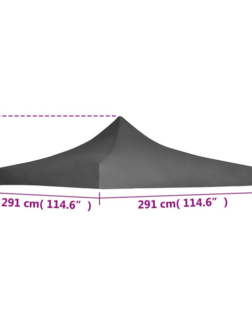 Загрузите изображение в средство просмотра галереи, Acoperiș cort de petrecere, antracit, 3 x 3 m
