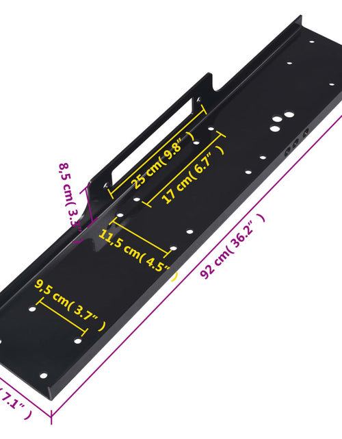 Încărcați imaginea în vizualizatorul Galerie, Placă de montare, 12000 lbs, universal
