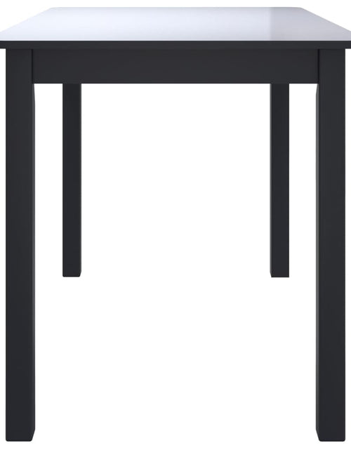 Загрузите изображение в средство просмотра галереи, Masă de bucătărie, negru, 114 x 71 x 75 cm, lemn masiv de hevea
