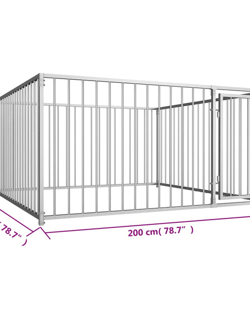 Загрузите изображение в средство просмотра галереи, Padoc de câini pentru exterior, 200 x 200 x 100 cm
