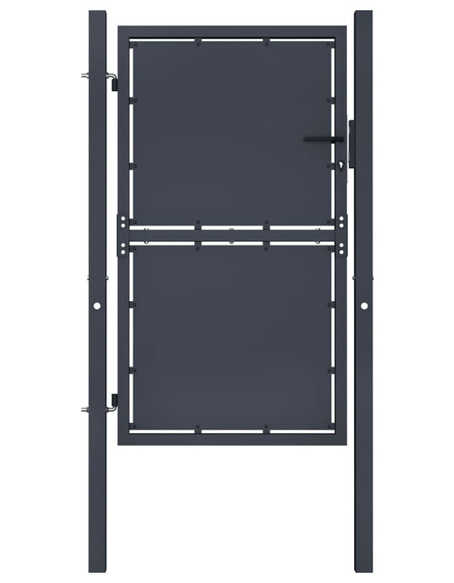 Загрузите изображение в средство просмотра галереи, Poartă de grădină, antracit, 100 x 175 cm, oțel
