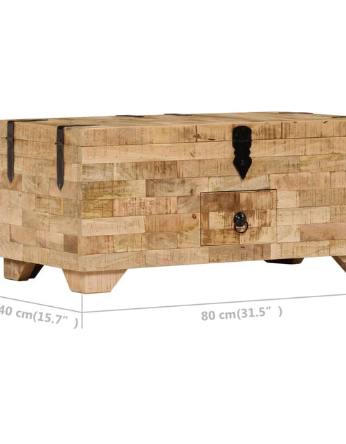 Загрузите изображение в средство просмотра галереи, Măsuță de cafea, 80 x 40 x 35 cm, lemn masiv de mango
