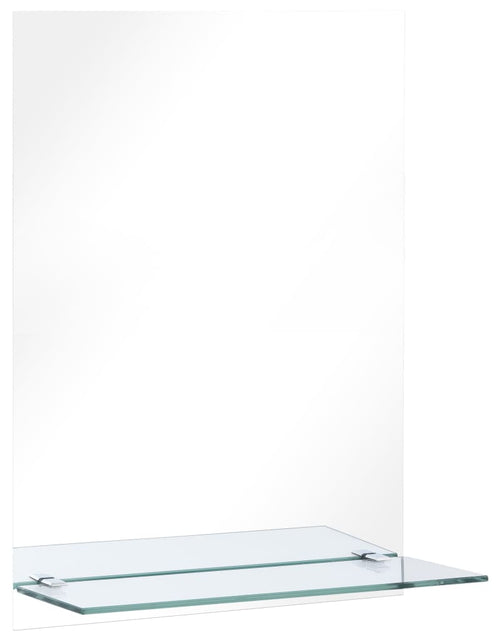 Încărcați imaginea în vizualizatorul Galerie, Oglindă de perete cu raft, 40 x 60 cm, sticlă securizată
