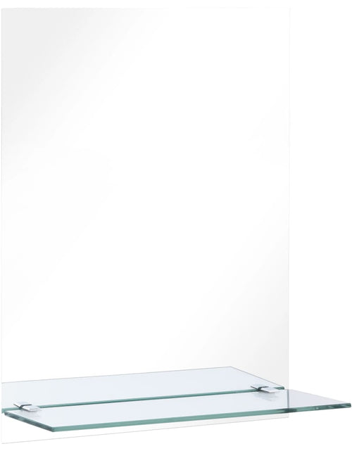 Загрузите изображение в средство просмотра галереи, Oglindă de perete cu raft, 50 x 70 cm, sticlă securizată
