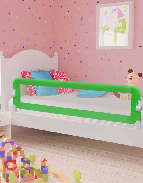 Încărcați imaginea în vizualizatorul Galerie, Balustradă de protecție pat copii, verde, 120x42 cm, poliester
