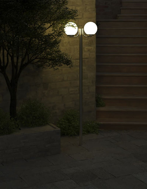 Загрузите изображение в средство просмотра галереи, Lampă de grădină cu stâlp, 2 lămpi, 220 cm
