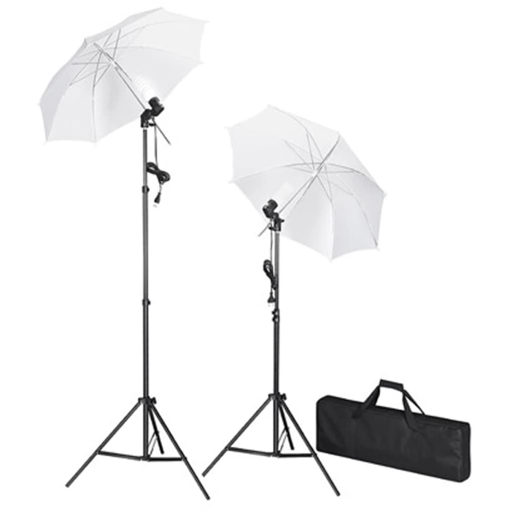 Kit studio foto, fundal negru, 600 x 300 & lumini