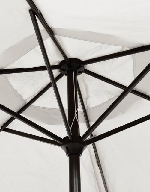 Încărcați imaginea în vizualizatorul Galerie, Umbrelă de soare cu pol din oțel 3m, Alb nisip
