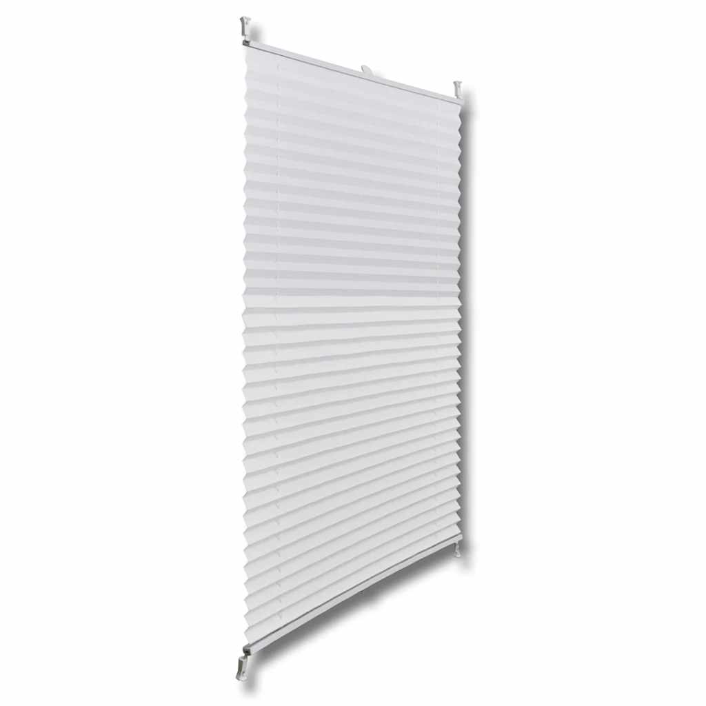 Jaluzea plisse, alb, 50x125 cm, pliuri