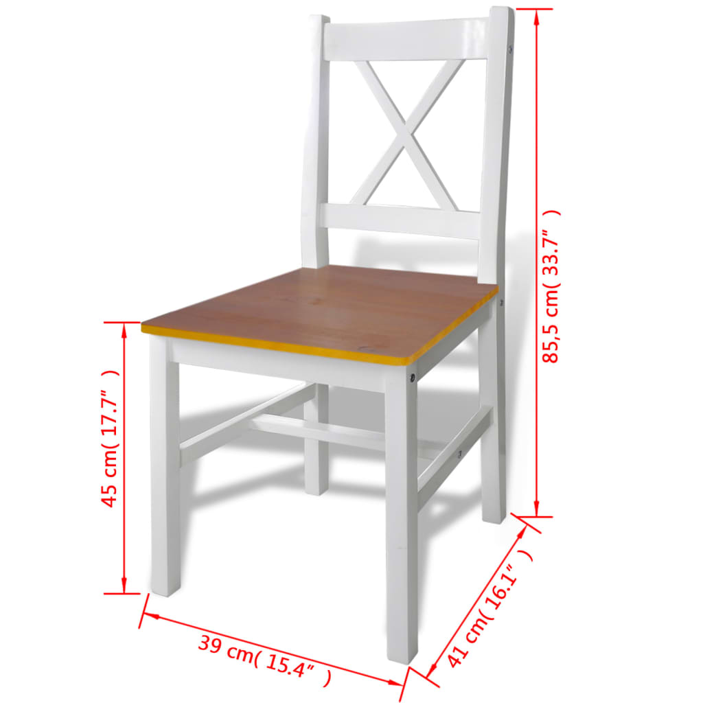 Set mobilier de bucătărie, 5 piese, maro și alb