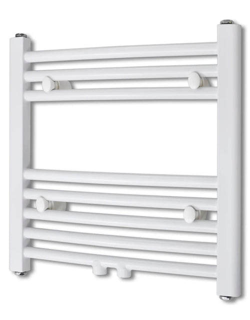 Загрузите изображение в средство просмотра галереи, Radiator baie prosoape încălzire centrală 480x480 mm conector lateral
