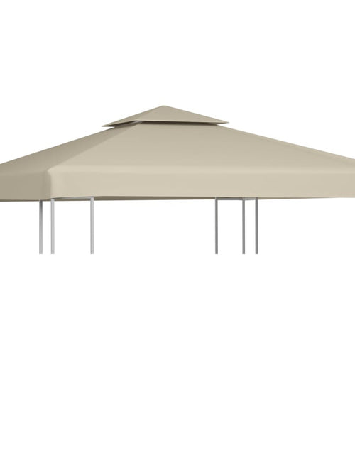 Încărcați imaginea în vizualizatorul Galerie, Copertină de rezervă acoperiș pavilion, bej, 3x3 m, 310 g/m²
