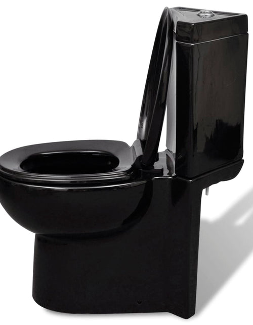 Загрузите изображение в средство просмотра галереи, Vas toaletă din ceramică, WC baie de colț, negru

