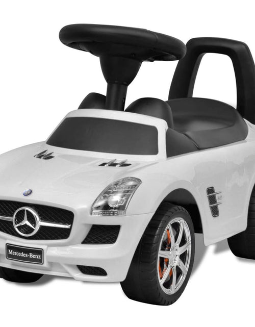 Загрузите изображение в средство просмотра галереи, Cars Mașină pentru copii Mercedes Benz, acționare cu piciorul, alb
