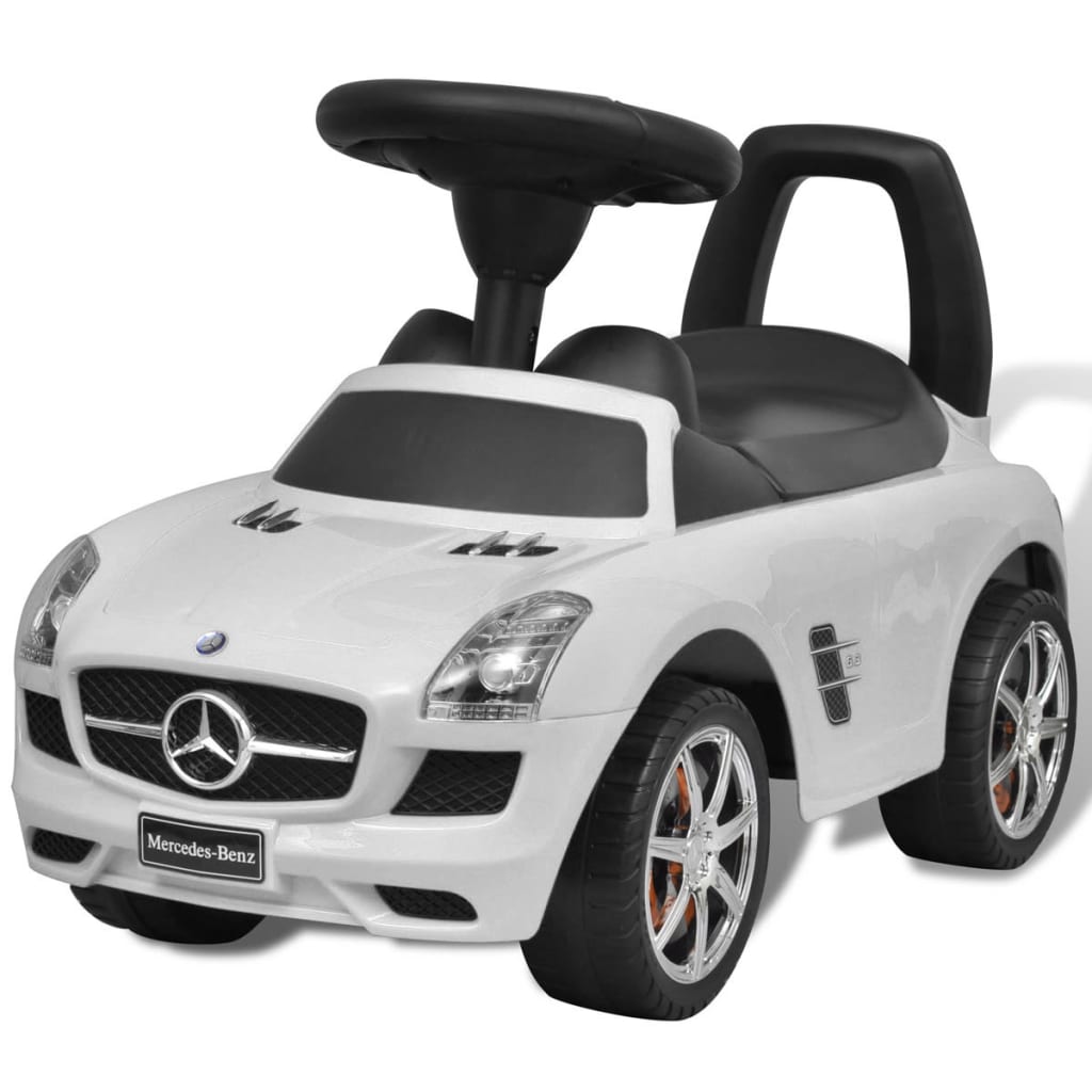 Cars Mașină pentru copii Mercedes Benz, acționare cu piciorul, alb