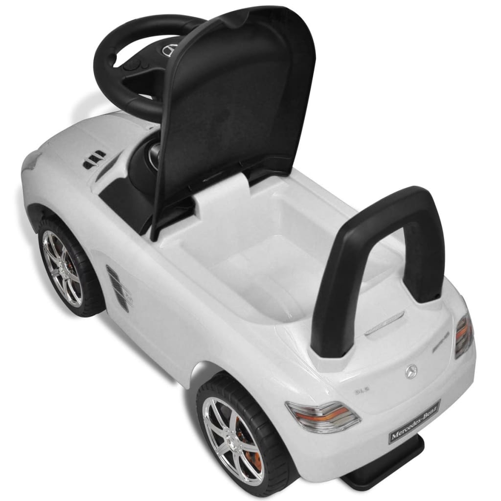 Cars Mașină pentru copii Mercedes Benz, acționare cu piciorul, alb