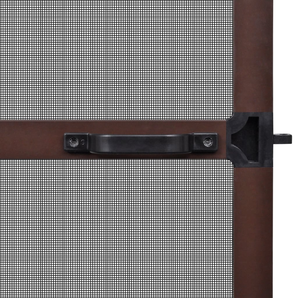 Plasă insecte cu balamale pentru uși, maro, 120 x 240 cm