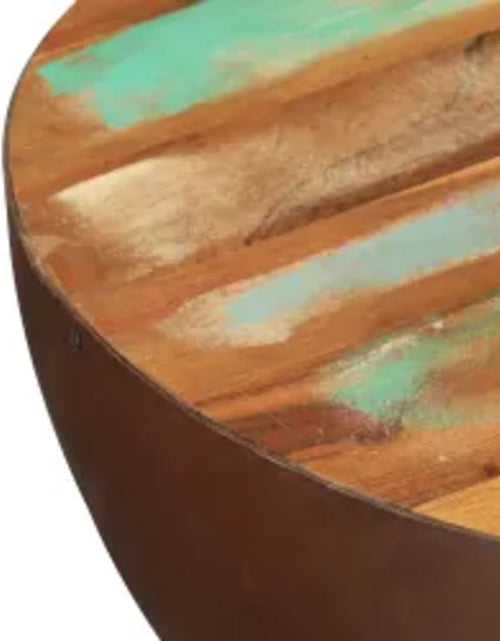 Încărcați imaginea în vizualizatorul Galerie, Măsuță cafea, formă de bol, bază din oțel, lemn masiv reciclat - Lando
