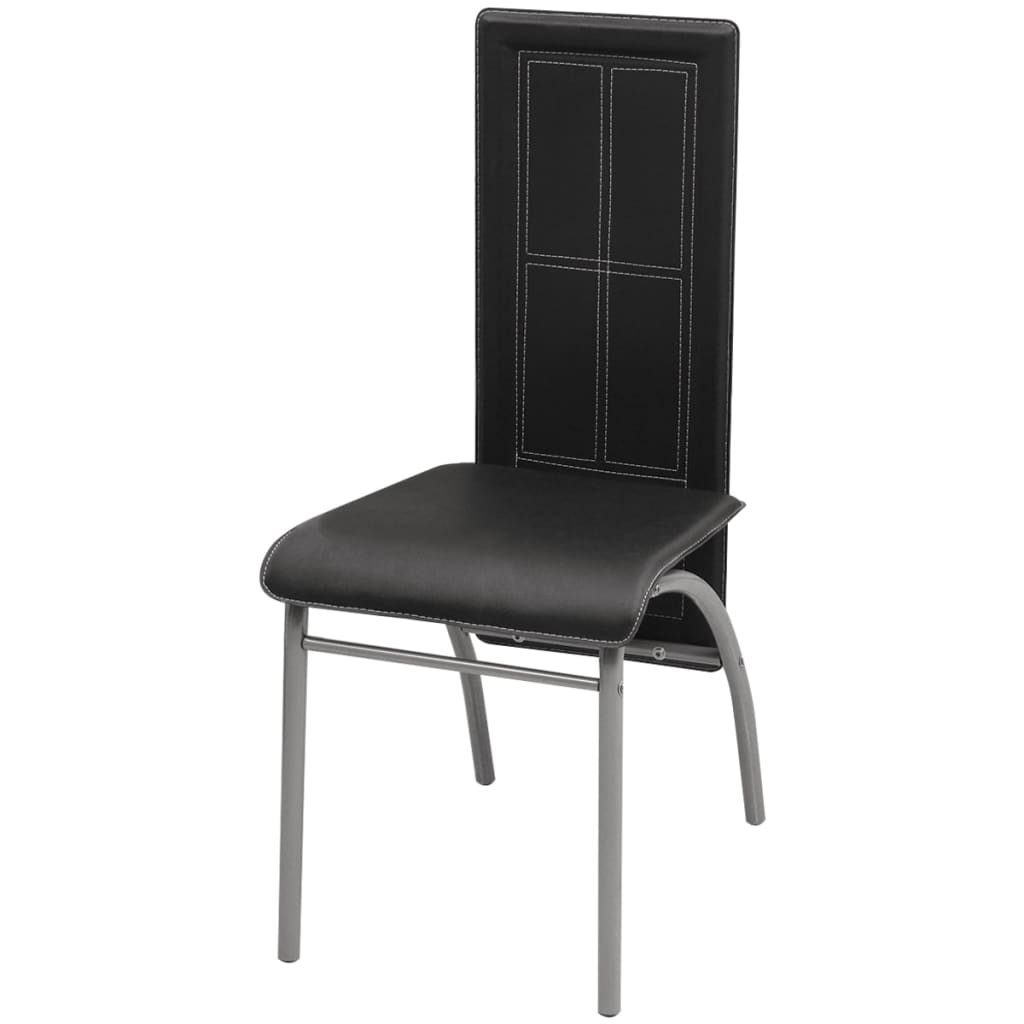 Set mobilier de bucătărie, cinci piese, negru