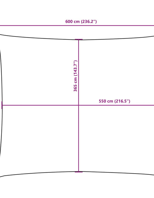 Загрузите изображение в средство просмотра галереи, Parasolar din țesătură oxford, dreptunghiular, 4 x 6 m, bej
