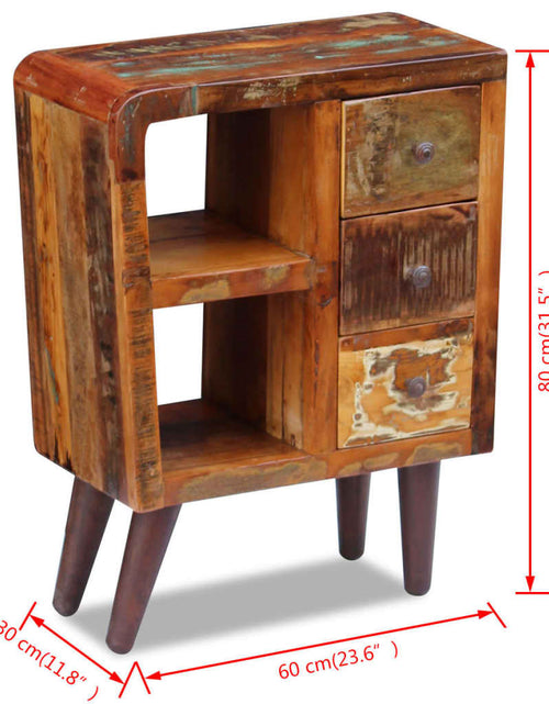Загрузите изображение в средство просмотра галереи, Servantă, 60x30x80 cm, lemn masiv reciclat
