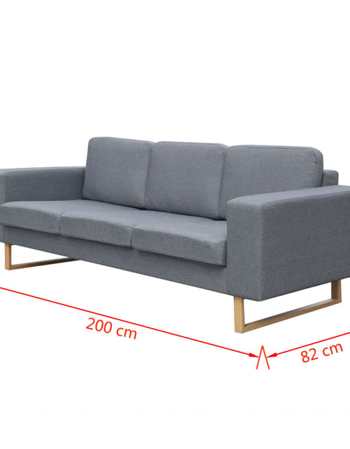 Загрузите изображение в средство просмотра галереи, Set canapea cu 2 locuri și 3 locuri, gri deschis
