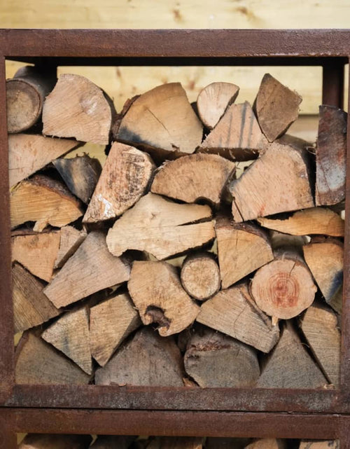 Încărcați imaginea în vizualizatorul Galerie, RedFire Suport depozitare lemne de foc Hodr, ruginiu, 88519
