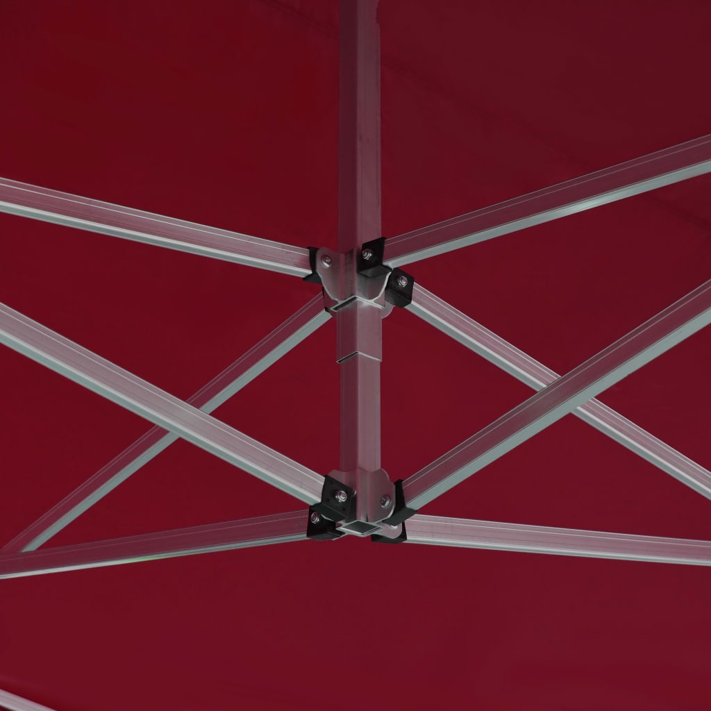 Cort de petrecere pliabil profesional roșu vin 4,5x3 m aluminiu - Lando