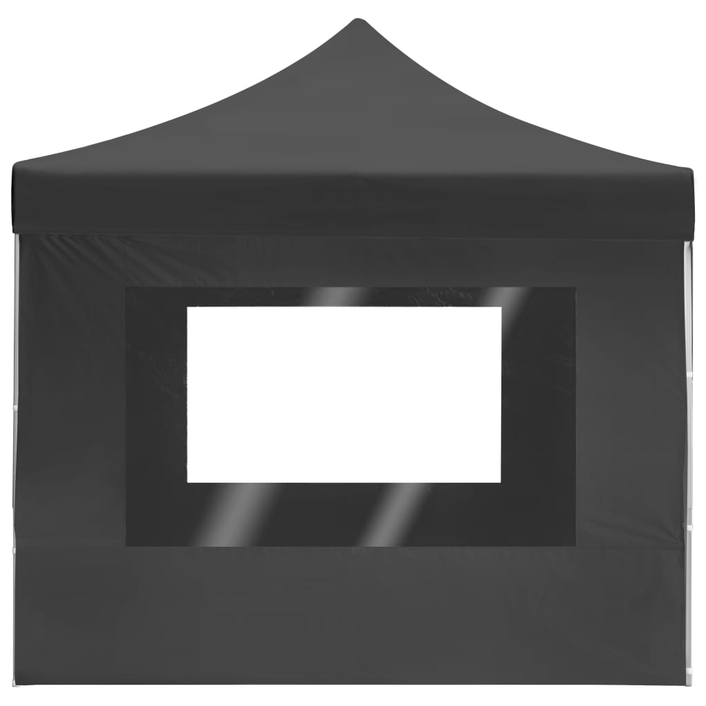 Cort de petrecere pliabil cu pereți antracit, 4,5x3 m, aluminiu