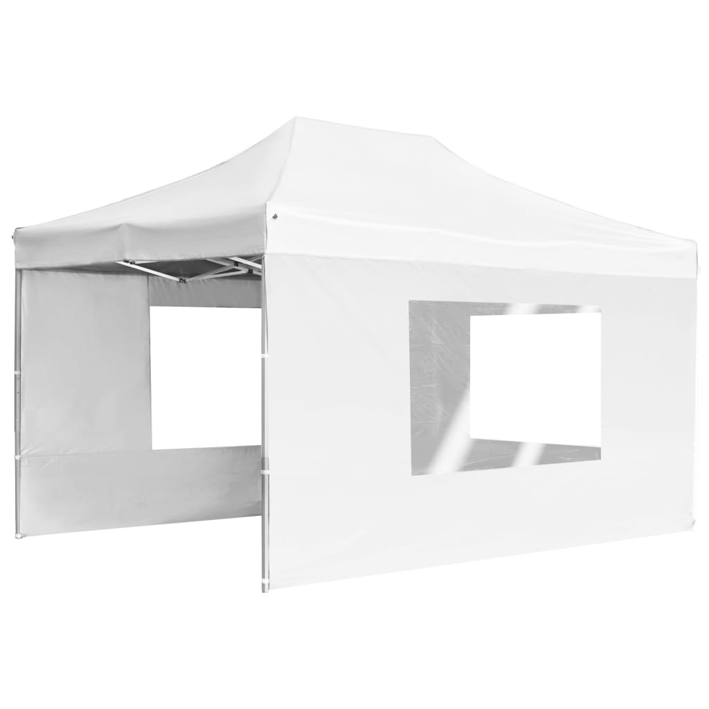 Cort de petrecere pliabil cu pereți, alb, 4,5 x 3 m, aluminiu - Lando