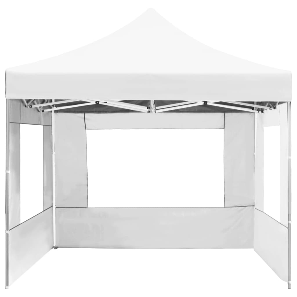 Cort de petrecere pliabil cu pereți, alb, 4,5 x 3 m, aluminiu - Lando