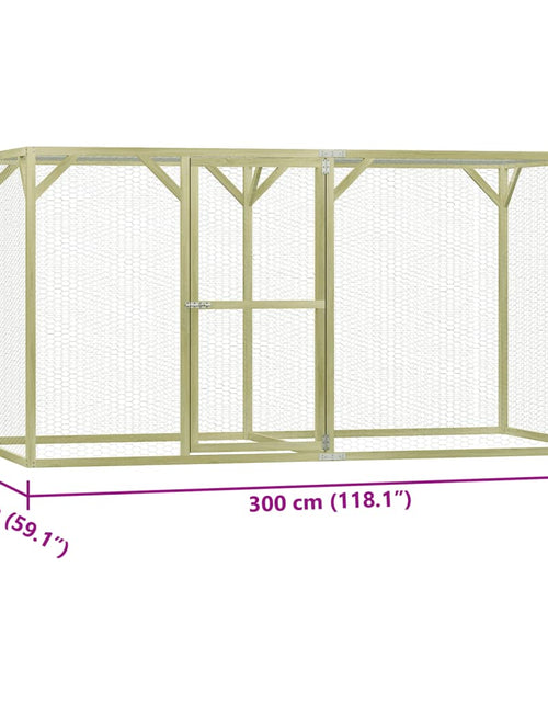 Încărcați imaginea în vizualizatorul Galerie, Cușcă pentru pui, 3x1,5x1,5 m, oțel
