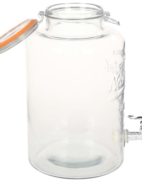 Загрузите изображение в средство просмотра галереи, Dozator de apă XXL cu robinet, transparent, 8 L, sticlă - Lando
