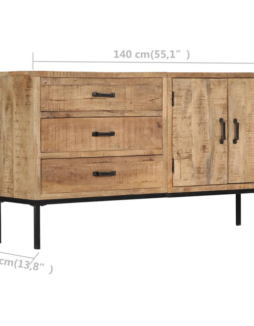 Загрузите изображение в средство просмотра галереи, Servantă, 140x35x75 cm, lemn masiv de mango
